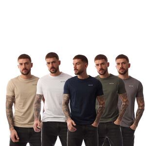 Nicce Mens Buena T-Shirt (Pack of 5) / Multicolored